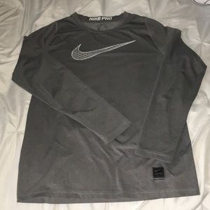 Gray Nike Pro Dri-Fit Long Sleeve!